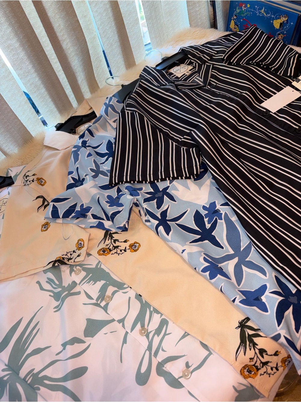 4 mens shirts size medium